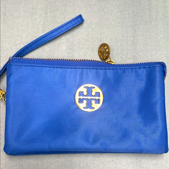 Tory Burch Blue Wristlet Clutch - Picture 1 of 9